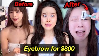Pretty Korean Livestreamer Starts LOSING HER MIND & Shaves Off Eyebrows For Highest Bidder