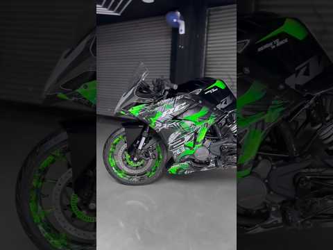 RC 390 wrap modified ๐ Green colour ktm bike ๐ฅ X2se kit ๐ช #rc390 #ytshorts #shorts #viralshorts