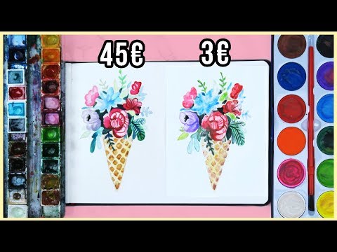 Cheap vs. Expensive Watercolor Art Supplies - Is It Really Worth it? | Art Journal Thursday Ep. 30