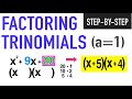 Factoring Trinomials with Leading Coefficient of One