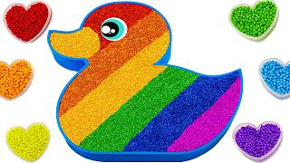 🔴 LIVE: ASMR Slime Video l How To Make Cute Rainbow Duck Bathtub With Glitter Slime | Making By YoYo