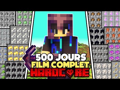 Survivre 500 Jours sur Minecraft Hardcore ! [FILM COMPLET]