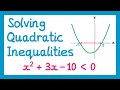 Quadratic Inequalities and Equations