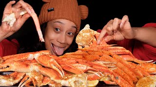 Sweet Snow Crab Legs + Lemon Butter Sauce Mukbang