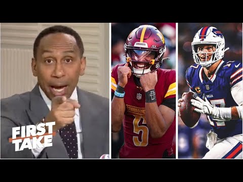 I'm trusts on Jayden Daniels over Josh Allen! - Stephen A. claims Commanders could win Super Bowl