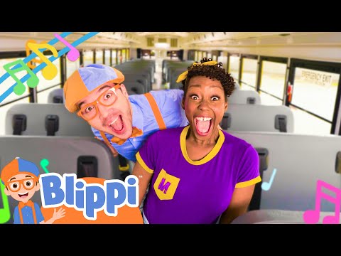 Wheels On The Bus Singalong | Blippi Songs & Music Videos | Healthy Habits for kids 👩‍🌾🐴