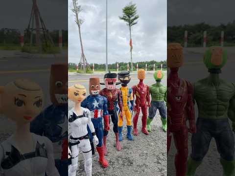 Ballerina Capuchina Tung Tung Tung Sahur & Team Hero #marvel #viral #funny