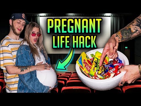HOW TO SNEAK SNACKS INTO THE MOVIES!! (Pregnant Life Hack)