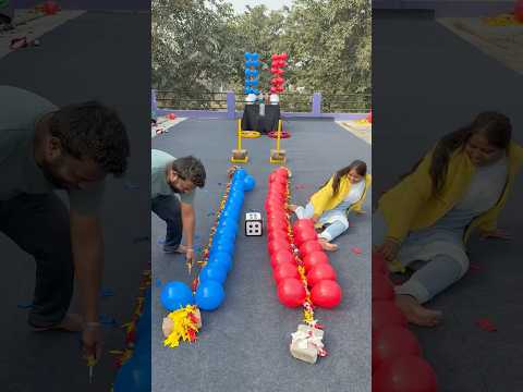 Sister Vs Brother Pop Balloon Challenge #shorts