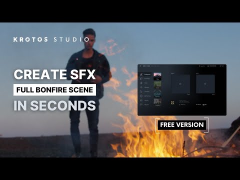 Creating Fire Sound Effects for a Scene Using Krotos Studio