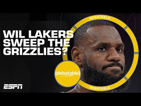 Will LeBron & the Lakers sweep the Grizzlies? + More NBA Playoff Reactions | (debatable) video clip