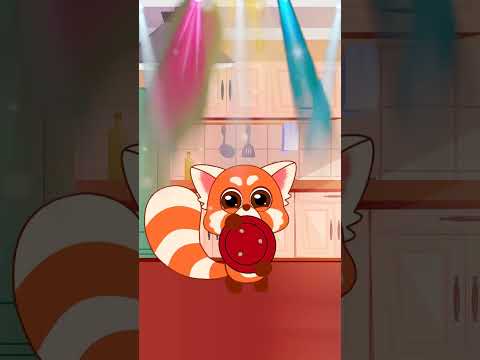 [Animation] Red Panda Maika Flower Challenge ! IDN shorts #redpanda #flowerchallenge