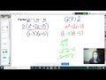 Factoring GCF and Trinomials with a=1