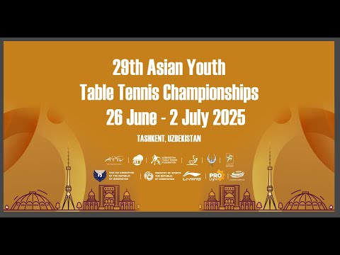 29th Asian Youth Table Tennis Championships Tashkent Uzbekistan / 30.06/Table 2