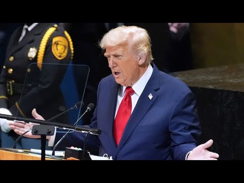 YouTube video thumbnail: 'Your Countries Are Being Ruined' by Migration, Trump Tells Europe at the UN