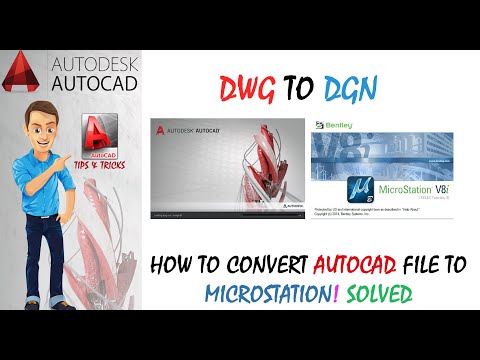 How to convert Autocad file to Microstation with xref files. DWG to DGN