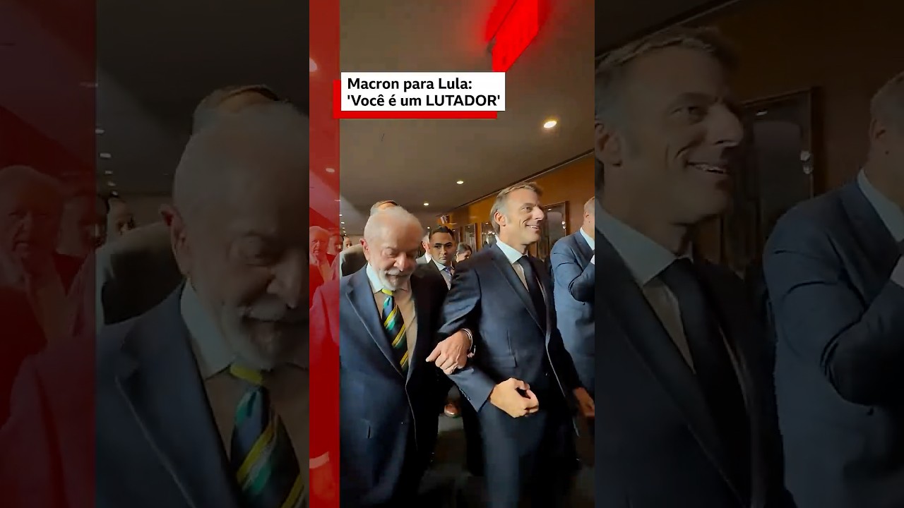 Macron para Lula Você é um lutador