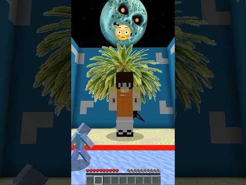 Just Relaxing on the Frozen Moon… Then THIS Happened Emoji Reaction #shorts #meme #minecraft