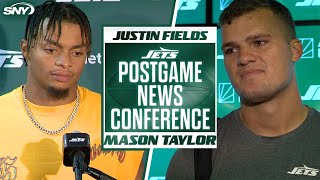 Justin Fields and Mason Taylor on Jets lackluster preseason loss to Giants