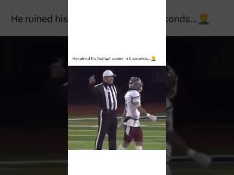 Bro took MATTER INTO HIS OWN HANDS😂🙏🏈#nfl#cfb#collegefootball#americanfootball#highschoolfootball