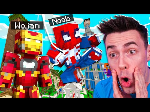 Zostaliśmy SUPERBOHATERAMI z NOOB w Minecraft