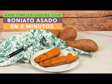 LA FORMA MÁS RÁPIDA DE ASAR UN BONIATO ENTERO | Boniato asado sin horno en menos de 8 minutos