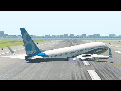 B737 Pilot Emergency Landing By Belly [XP11]