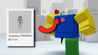 GET THIS NEW FREE HEADLESS NOW... 🎃😱 (FAKE HEADLESS AND KORBLOX)