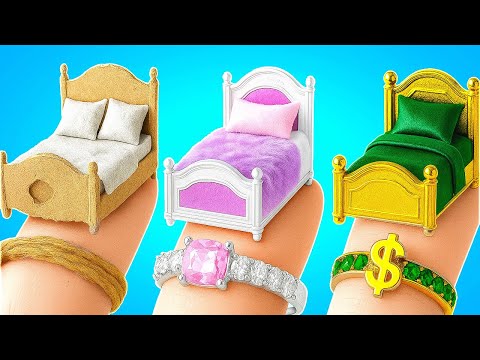 ¡Construimos Habitaciones Secretas! 🔥 Reto de Remodelación de Casa: Pobre vs Rico vs Super Rico