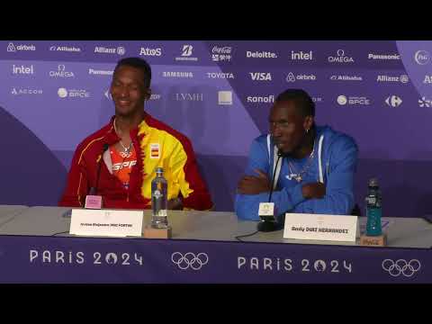 JORDAN DIAZ FORTUN WINS FIRST SPANISH TRIPLE JUMP GOLD, PEDRO PICHARDO SILVER | PRESS CONFERENCE