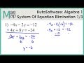 Solving Systems of Equations by Elimination