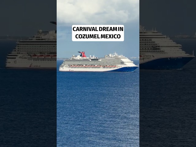 Carnival Dream Arriving in Cozumel, Mexico

Watch as the beautiful Carnival Dream cruise ship sails into the Port of Cozumel, one of the most popular cruise destinations in the Western Caribbean. This ship spotting video captures the arrival of Carnival Dream as it docks in Cozumel, giving you a close-up look at the ship and the bustling cruise port.

In this video, you’ll see:

Carnival Dream arriving at Cozumel Cruise Port

Stunning Caribbean waters and port views

Ship spotting footage perfect for cruise fans and travelers

A look at one of Carnival Cruise Line’s Dream-class ships in action

If you love cruise ship videos, Carnival Cruise Line, or are planning a visit to Cozumel, Mexico, this ship spotting video is a must-watch!

Don’t forget to LIKE, COMMENT, and SUBSCRIBE for more Carnival cruise videos, ship spotting, and travel vlogs.

Subscribe to the Cruising Addicts channel for more cruise and travel content:
https://www.youtube.com/@CruisingAddicts?sub_confirmation=1

Full video here:
Carnival Dream Arrives in Cozumel | Cruise Ship Spotting in Mexico
https://youtu.be/eOldQJitgSs

The Top Cozumel Mexico Cruise Shore Excursions
https://www.cruisetripplanner.com/go/cozumel

More Ship Spotting Videos:
https://youtube.com/playlist?list=PLkL5jKBHx4XdpghIPpwuwaxMwcL_LNPQE&si=uoMT54O6t7DoFkUk

Visit Cruising Addicts.com for more cruise content: http://www.cruisingaddicts.com/

Book your next cruise with Cruise Trip Planner: http://www.cruisetripplanner.com

For great cruise shore excursion ideas, visit Viator:
https://www.cruisetripplanner.com/go/main-link

Shore Excursions Group has the best shore excursions offered by the cruise lines but at discounted prices:
http://www.cruisetripplanner.com/go/shore-excursions-group

Visit our merchandise store for Cruising Addicts apparel and merchandise:
https://www.cruisingaddicts.com/go/main-store-link

Be prepared for the unexpected, protect your vacation investment with Travel Insured:
https://www.cruisetripplanner.com/go/travel-insured

Need baby equipment during your vacation? Visit Babyquip today:
https://www.cruisetripplanner.com/go/baby-quip

Need a passport or visa? Visit American Passport and Visa International:
https://cruisetripplanner.apvi.com/

Check out our other social media pages:
https://www.facebook.com/cruisingaddicts/
https://twitter.com/cruisingadd
https://www.instagram.com/cruising_addicts/
https://www.pinterest.com/cruisingaddicts/
https://www.linkedin.com/in/john-mcguire-080096265/

#CarnivalDream #ShipSpotting #Cozumel #PortOfCozumel #CarnivalCruise #CruiseVlog #shipspottingcozumel #cozumelcruise #cruising #cruiselife  #cruisevlogger #cruisevloggers #carnivaldreamcruise #carnivaldreamcruiseship #carnivaldreamship #carnival #carnivaldreamcozumelcruise #carnivaldreaminport #cozumelcruiseship #cozumelcruiseships #carnivalcozumel #shipspotting #cruiseshipspotting #cruiseship #cruiseships #cozumelcruiseshipspotting #cruiseshipsincozumel #carnvialdreamincozumel #cozumelshipspotting