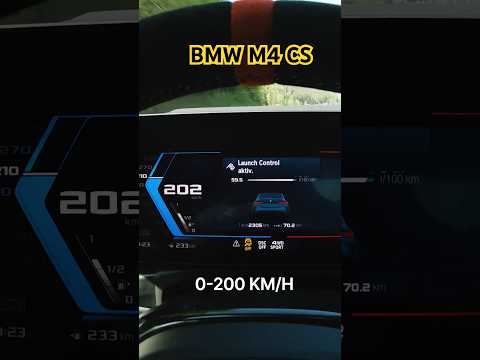0-200 km/h with the 2025 BMW M4 CS