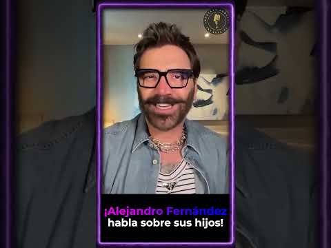 ¡#alejandrofernández hace confesiones sobre sus hijos!