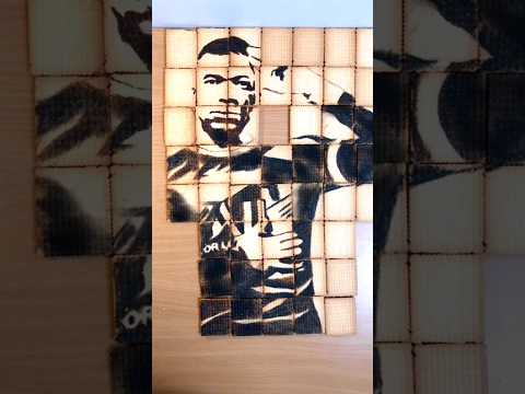 JE DESSINE AVEC DES LU.    #mbappe #foodart