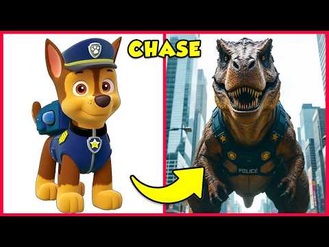 La PAT'PATROUILLE en DINOSAURES 😱🦖 + Devine la VOIX...! 🔊Chase👮Skye👷Marshall👩🚒Rocky💚