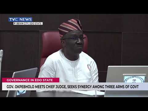 Gov. Okpebholo Meets Chief Judge, Seeks Synergy Among Three Arms Of Government In Edo State