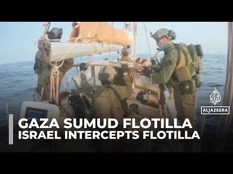 Israel intercepts Gaza Sumud flotilla vessels, detains activists onboard
