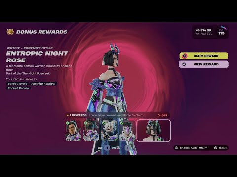 How to Unlock Entropic Night Rose in Fortnite | Battle Pass Bonus Rewards Page 8