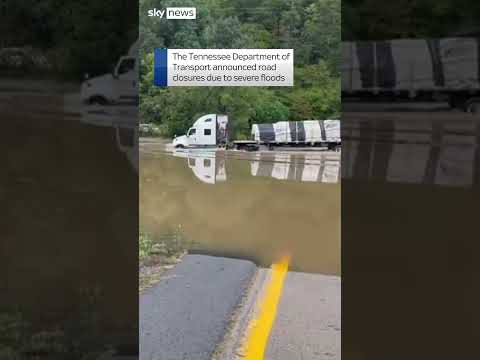 Floods surround buildings after hurricane