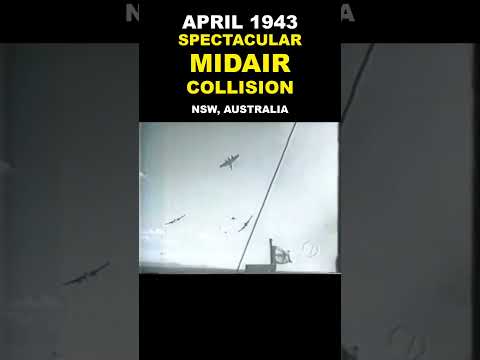 Spectacular WW2 Mid-Air Collision #ww2warbirds #history #ww2