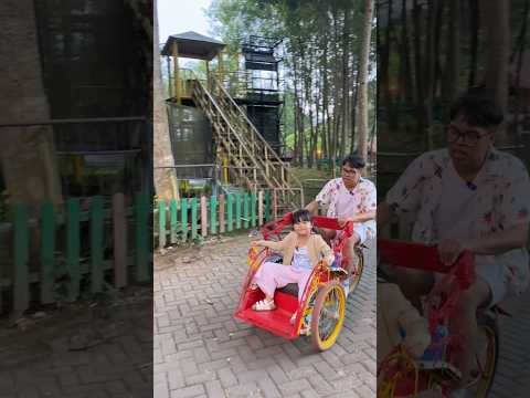 [PART 2] NAIK BECAK MINI KE BALI. #shorts #youtubeshorts #shortvideo #trending #viral #short #funny