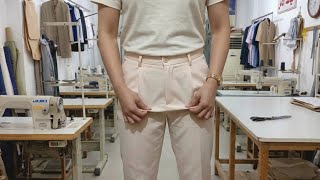 How to fix wrinkles on pants between legs & Sew the Waistband