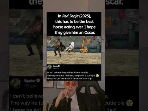 In Red Sonja (2025), this has to be the best horse acting ever. I hope they give him an Oscar