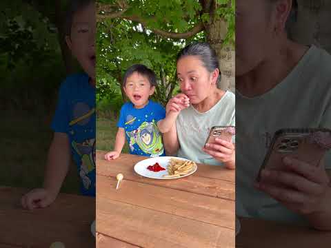 Fries meat prank on Keegan 😱🤣👶🏻🍟