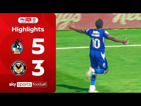 Goal inside 15 seconds in eight-goal THRILLER 😮 | Bristol Rovers 5-3 Newport County | EFL Highlights