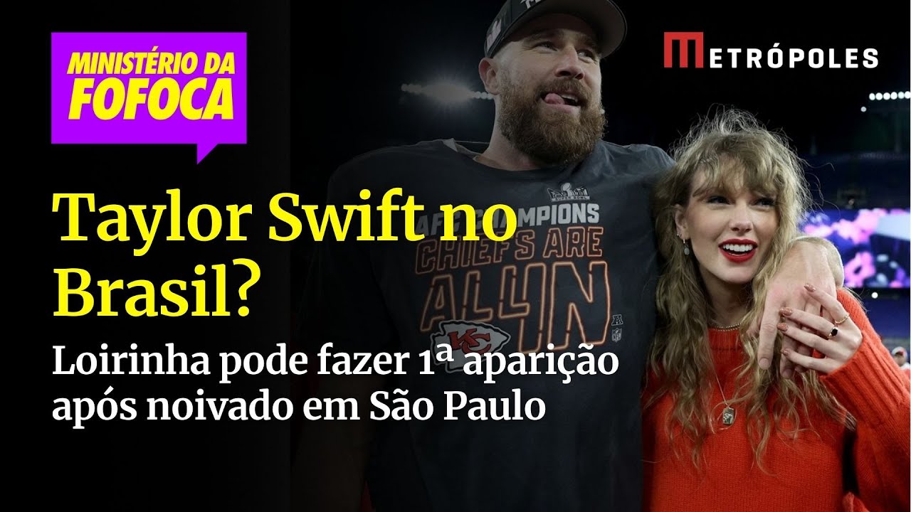 Taylor Swift pode fazer 1ª aparição após noivado no Brasil