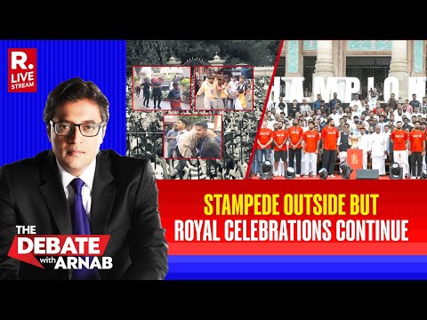 Debate With Arnab: Stampede Outside Chinnaswamy Stadium But RCB Victory Celebrations Go On