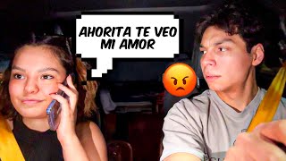 TENGO UNA LLAMADA CON OTRO HOMBRE ENFRENTE DE YAIR17 Y ASÍ REACCIONA - Yair17