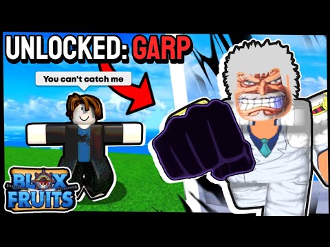 I Became Monkey D GARP For A Day in Blox Fruits (Roblox)